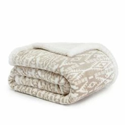 Eddie Bauer Newcastle Sherpa Throw Tan -Eddie Bauer Shop unnamed file 752
