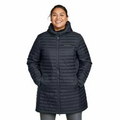 Plus Size Eddie Bauer Microlight Hooded Down Parka Storm