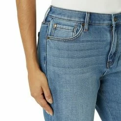 Women's Eddie Bauer Fleece-Lined Straight-Leg Jeans Dark Wash -Eddie Bauer Shop unnamed file 81