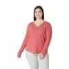 Plus Size Eddie Bauer Thermal Henley Top Pumpkin Htr -Eddie Bauer Shop unnamed file 849