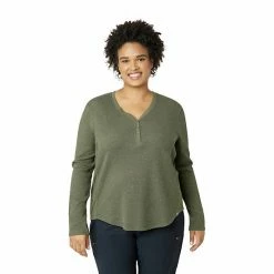 Plus Size Eddie Bauer Thermal Henley Top Pumpkin Htr -Eddie Bauer Shop unnamed file 855