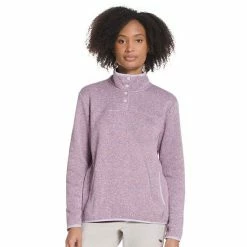 Women’s Eddie Bauer Snap Front Mockneck Sweater Sage Heather -Eddie Bauer Shop unnamed file 859