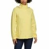 Women's Eddie Bauer Rainfoil Packable Rain Jacket Light Yellow
